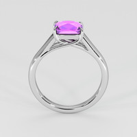 1.53 Ct. Pinkish Purple Sapphire Ring, 14K White Gold 3