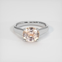 3.01 Ct. Sapphire Ring, 14K White Gold 1