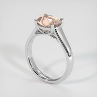 3.01 Ct. Sapphire Ring, 14K White Gold 2