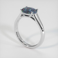 0.85 Ct. Gemstone Ring, 18K White Gold 2