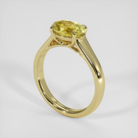 2.01 Ct. Yellow Sapphire Ring, 14K Yellow Gold 2