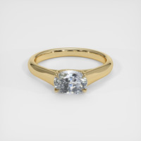 1.87 Ct. Bluish Grey Sapphire Ring, 14K Yellow Gold 1