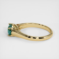 1.48 Ct. Bluish Green Sapphire Ring, 14K Yellow Gold 4