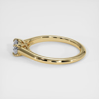 0.80 Ct. Bluish Green Sapphire Ring, 14K Yellow Gold 4