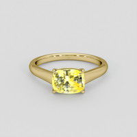 2.68 Ct. Yellow Sapphire Ring, 14K Yellow Gold 1