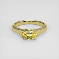 2.01 Ct. Yellow Sapphire Ring, 18K Yellow Gold 1