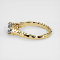 1.87 Ct. Bluish Grey Sapphire Ring, 18K Yellow Gold 4