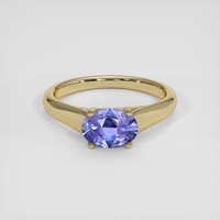 1.73 Ct. Violet Sapphire Ring, 18K Yellow Gold 1