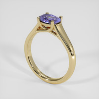 1.73 Ct. Violet Sapphire Ring, 18K Yellow Gold 2