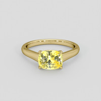 2.68 Ct. Yellow Sapphire Ring, 18K Yellow Gold 1
