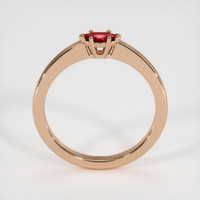 0.23 Ct. Ruby Ring, 14K Rose Gold 3