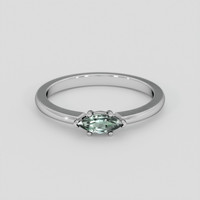 0.34 Ct. Alexandrite Ring, Silver 1