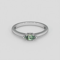 0.25 Ct. Alexandrite Ring, Silver 1