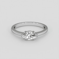 1.23 Ct. White Sapphire Ring, Silver 1