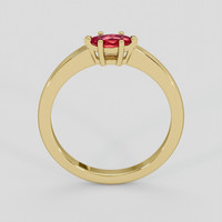 0.31 Ct. Ruby Ring, 10K Yellow Gold 3