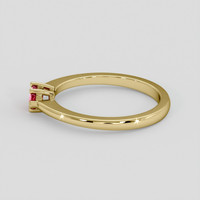 0.31 Ct. Ruby Ring, 10K Yellow Gold 4