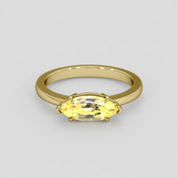 2.21 Ct. Yellow Sapphire Ring, 10K Yellow Gold 1