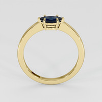 0.97 Ct. Blue Sapphire Ring, 14K Yellow Gold 3