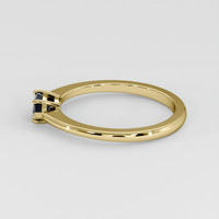 0.97 Ct. Blue Sapphire Ring, 14K Yellow Gold 4