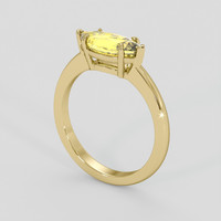 2.21 Ct. Yellow Sapphire Ring, 14K Yellow Gold 2