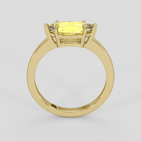 2.21 Ct. Yellow Sapphire Ring, 14K Yellow Gold 3