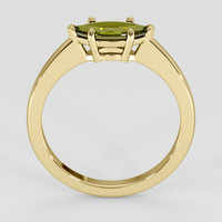 0.88 Ct. Green Sapphire Ring, 18K Yellow Gold 3
