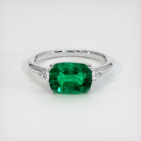 2.28 Ct. Emerald Ring, Platinum 950 1