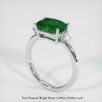 2.28 Ct. Emerald Ring, Platinum 950 2