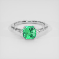 1.38 Ct. Emerald Ring, Platinum 950 1