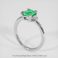 1.38 Ct. Emerald Ring, Platinum 950 2