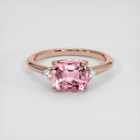 2.41 Ct. Pink Tourmaline Ring, 14K Rose Gold 1