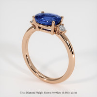 2.06 Ct. Gemstone Ring, 14K Rose Gold 2