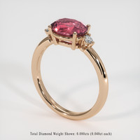 2.11 Ct. Gemstone Ring, 14K Rose Gold 2