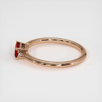 0.67 Ct. Ruby Ring, 14K Rose Gold 4