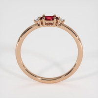 0.23 Ct. Ruby Ring, 14K Rose Gold 3