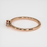 0.23 Ct. Ruby Ring, 14K Rose Gold 4