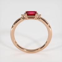 0.62 Ct. Ruby Ring, 18K Rose Gold 3