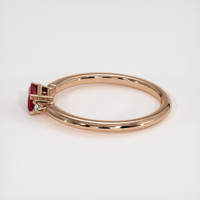 0.62 Ct. Ruby Ring, 18K Rose Gold 4