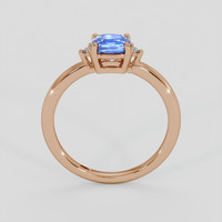 1.06 Ct. Blue Sapphire Ring, 18K Rose Gold 3