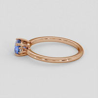 1.06 Ct. Blue Sapphire Ring, 18K Rose Gold 4