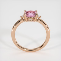 0.92 Ct. Purplish Pink Sapphire Ring, 18K Rose Gold 3