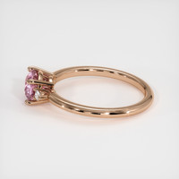 0.92 Ct. Purplish Pink Sapphire Ring, 18K Rose Gold 4