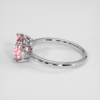 2.41 Ct. Pink Tourmaline Ring, Silver 4