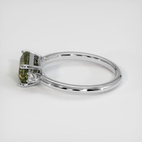 2.01 Ct. Yellowish Green Sapphire Ring, 14K White Gold 4