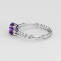 1.66 Ct. Bluish Purple Sapphire Ring, 14K White Gold 4