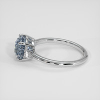 3.22 Ct. Bi Color Sapphire Ring, 14K White Gold 4