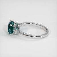 3.04 Ct. Sapphire Ring, 14K White Gold 4