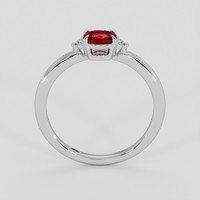 0.47 Ct. Ruby Ring, 18K White Gold 3
