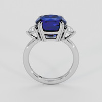 6.57 Ct. Blue Sapphire Ring, 18K White Gold 3