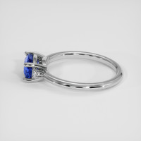 1.16 Ct. Blue Sapphire Ring, 18K White Gold 4